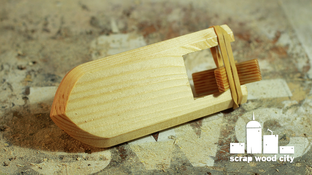 scrap wood city: How to make a wooden toy boat