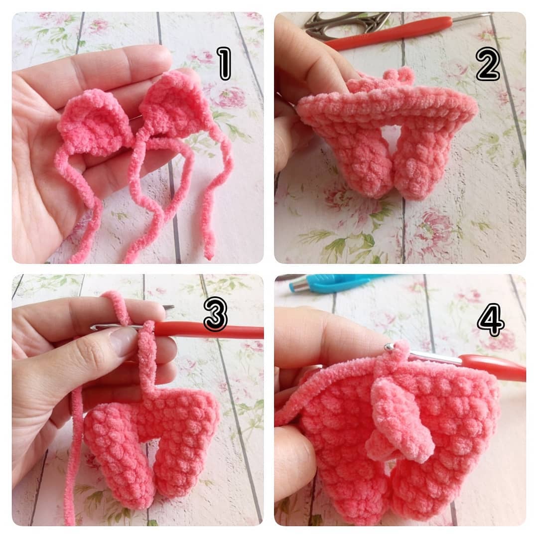 Crochet plush pig amigurumi tutorial