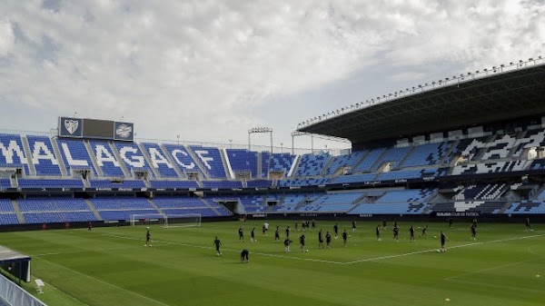 Málaga, entrenamiento previo al encuentro contra el Barça