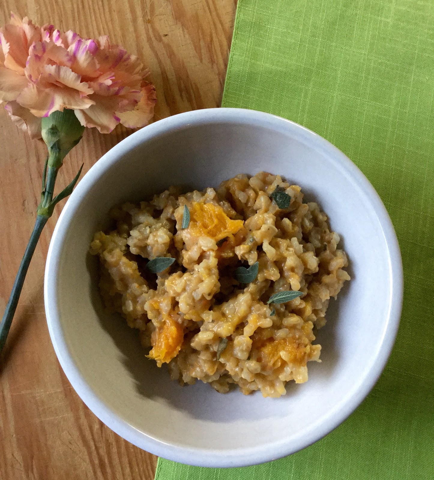 Home Cooked Vegan Butternut Squash Risotto