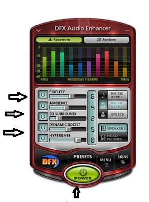 برنامج تضخيم الصوت للاب توب و للكمبيوتر - DFX