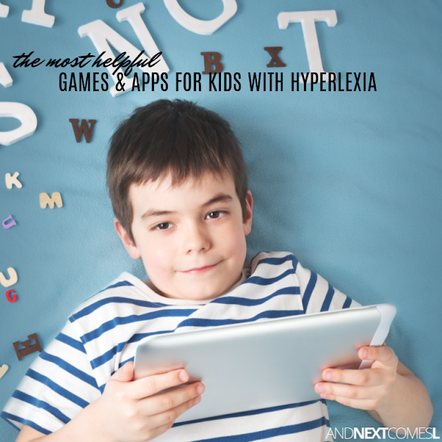 Hyperlexia teaching strategies using games and apps