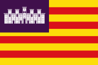 Flag of the Balearic Islands, Spain