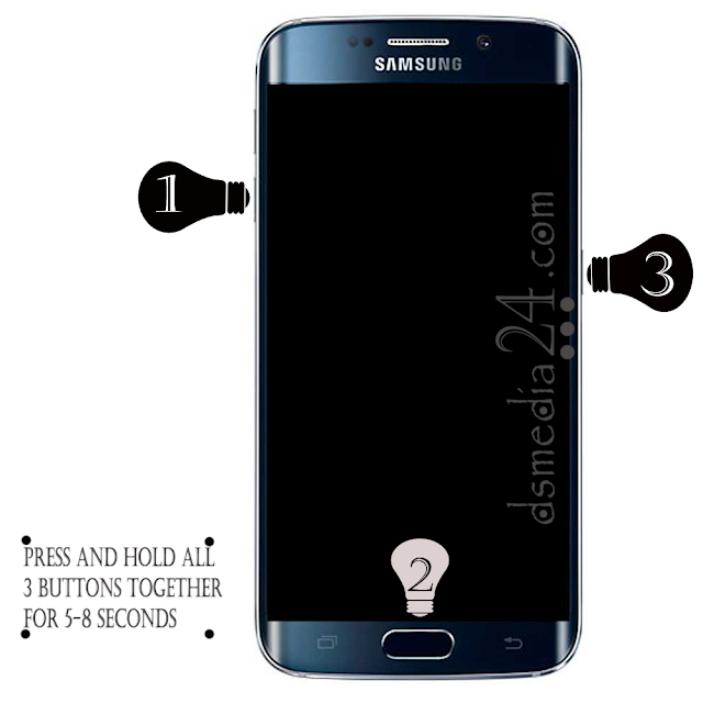 Download Mode on Samsung Galaxy S6 Edge Plus SM-G928W8