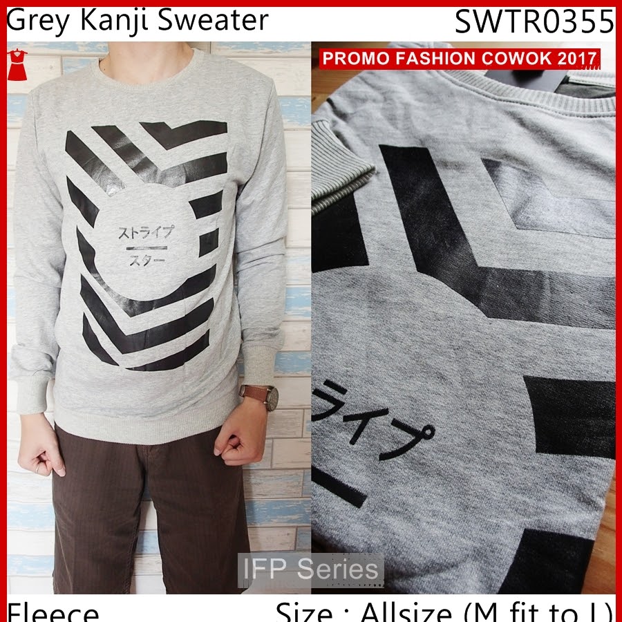BIMFGP074 Kanji Sweater Casual Fashion Pria PROMO