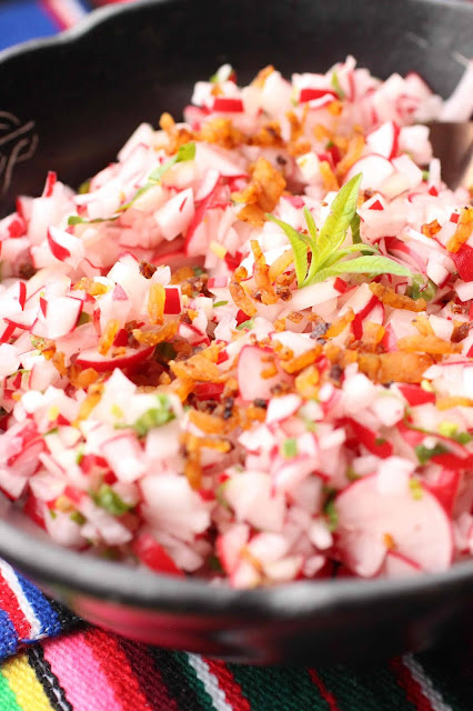 radis en salade guatemala pour viande grillée