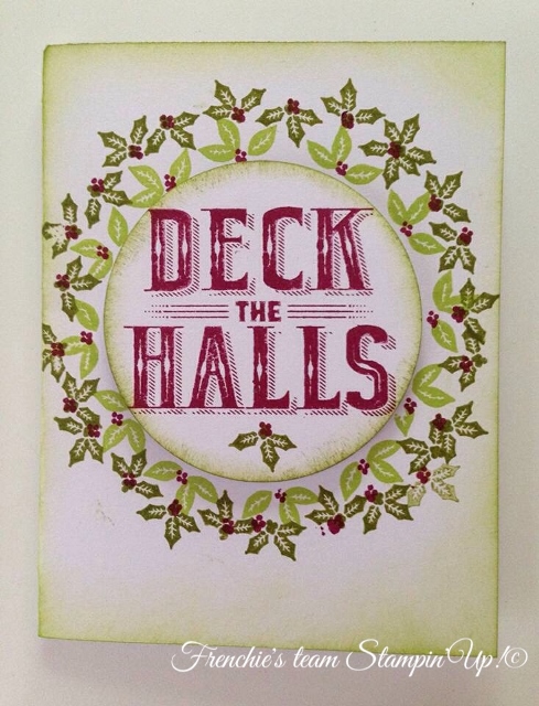 Frenchie's Team with Carole of Christmas and Card Front Builder, Stampin'Up!