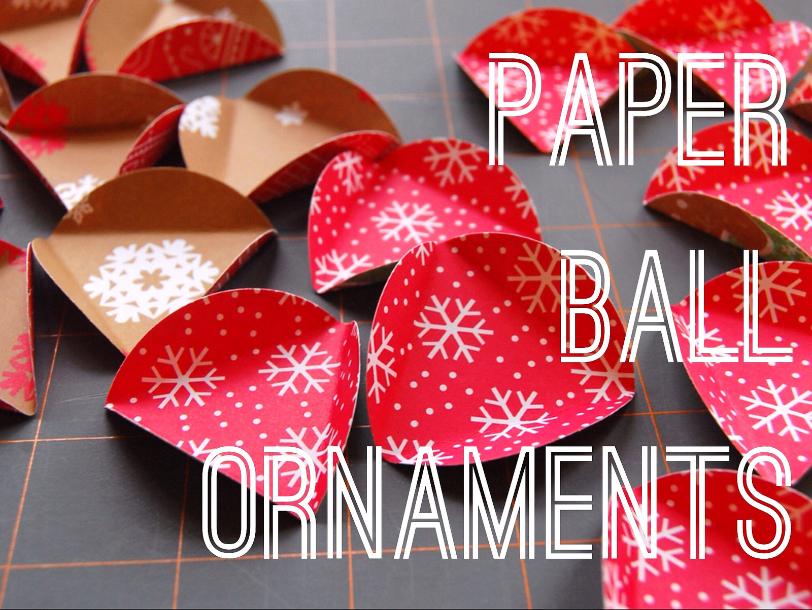 Maker Mama Craft Blog Paper Ball Ornament Tutorial