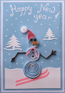 Handmade cards by helen: december 2012 Happy New Year Greetings Card Idea, Home Made New year Card 2015 | New Year 2015 Wishes SMS