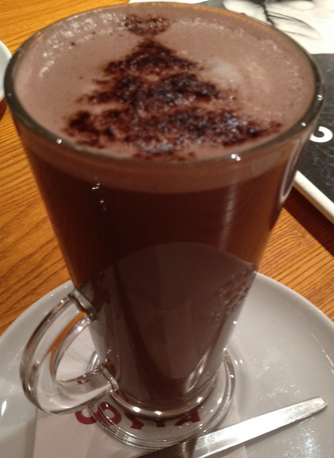 FOODSTUFF FINDS Black Forest Hot Chocolate (Costa) [By cinabar]