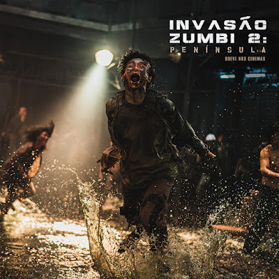 Invasão Zumbi 2: Península ganha trailer oficial e fotos Imagem do filme Invasão Zumbi 2: Península com destaque em um zumbi correndo em um local com água