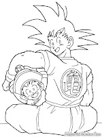 Mewarnai Gambar Goku Dan Gohan Dragon Ball Z