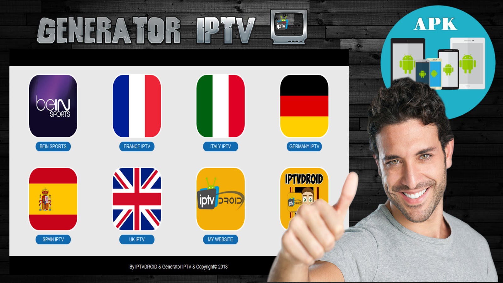 Generator IPTV V2 0 APK TO GENERATE UNILMITED PREMIUM IPTV M3U 