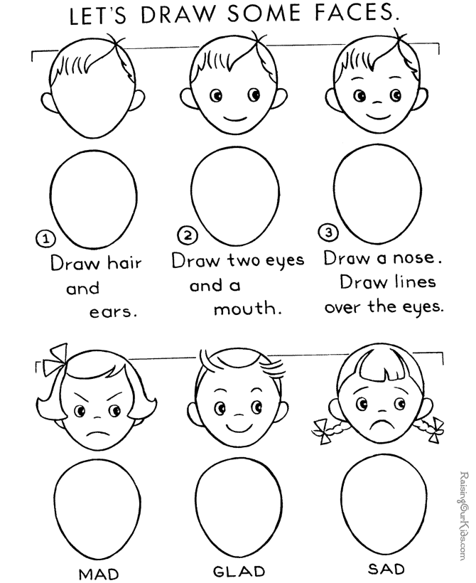 Drawing Girl Face Drawing Easy For Kids