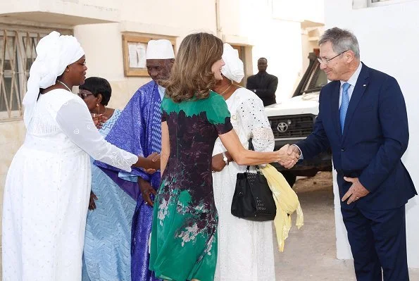 Queen Letizia wore Carolina Herrera floral print dress