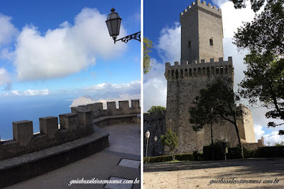 erice trapani torre Pepoli vista guia brasileira - Trapani, o sal e o vinho.