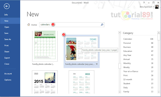 Cara praktis membuat kalender di Microsoft word Cara praktis membuat kalender di Microsoft word