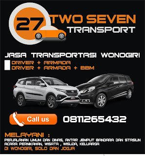 Two Seven Transport rental mobil wonogiri ,jasa transport wonogiri, antar jemput bandaradan stasiun, sewa mobil wonogiri,