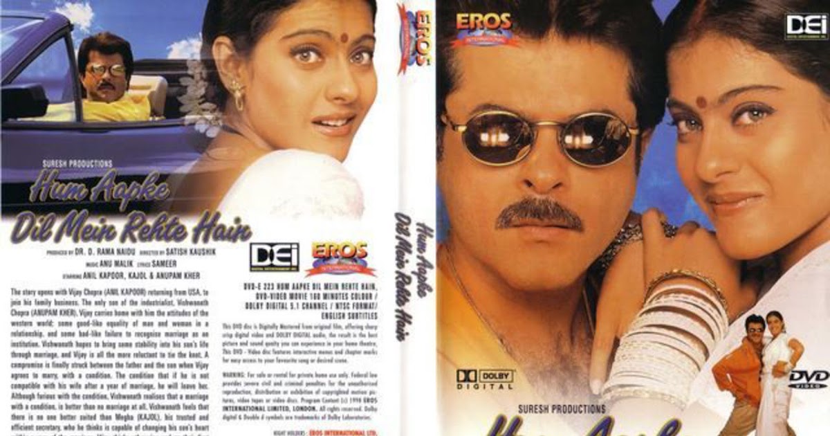 Haami Butt Blog Hum Aapke Dil Mein Rehte Hain 1999 Anil kapoor, kajol, anupam kher, shakti kapoor, mink singh, satish kaushik, rakesh bedi, johnny lever, smita jaykar, sudha chandran, gracy singh, sadhu meher, raju shrestha, adi irani. hum aapke dil mein rehte hain 1999