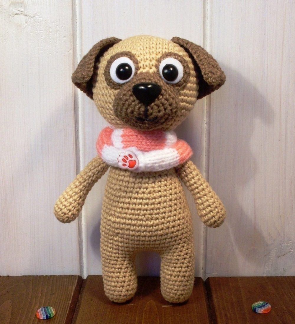 Pug dog amigurumi pattern