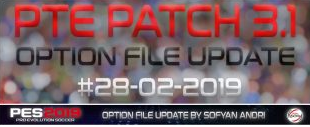Option File PES 2019 For PTE 3.1 By Sofyan Andri