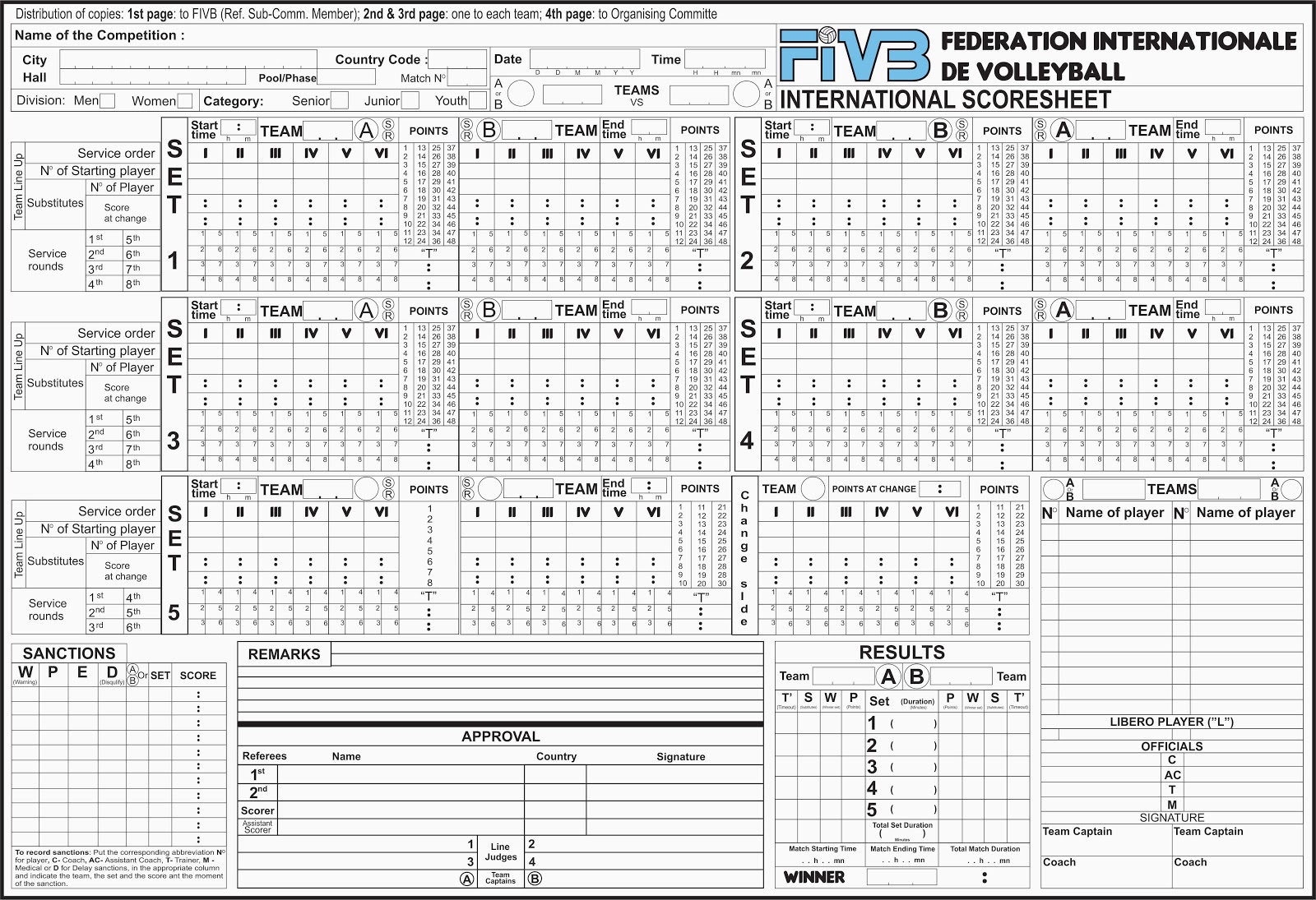 Volleyball Score Sheet Template Free Download Speedy 47 OFF