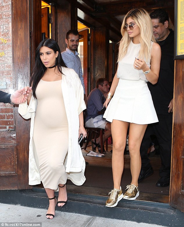 Kim Kardashian goes on a lunch date with sister Kylie Jenner