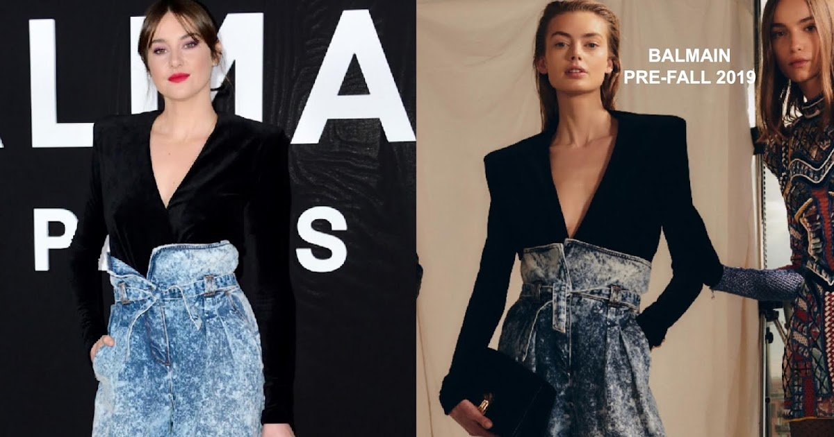 Shailene Woodley & Ana Beatriz Barros in Balmain at the Balmain F/W