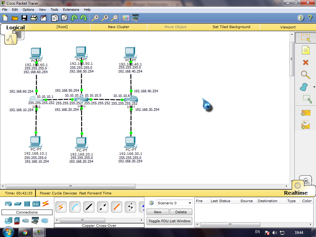 Simulasi Jaringan 3 router 6 PC | Maestro Game VIP