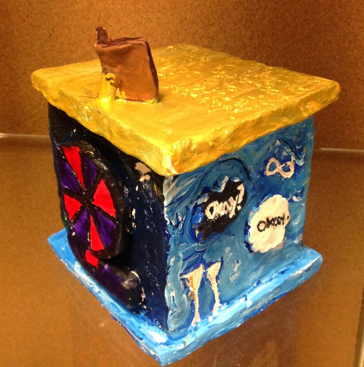 Miss Arty Pants Themed Clay Boxes