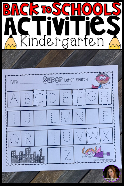 Are you looking for back to school, first week of school and getting ready for kindergarten centers and activities for you students or child. Then Back to School Centers and Activities is what you're looking for!