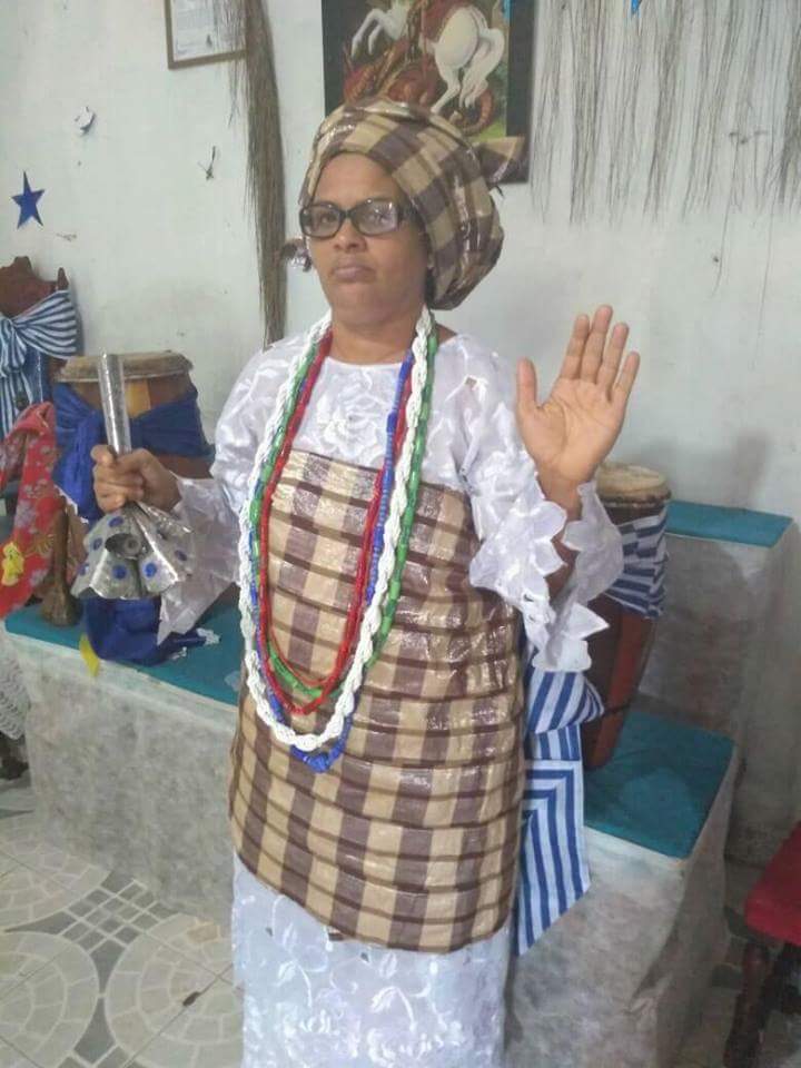 Mãe Cristiane da Iansã Mãe de santo de Nazaré das farinhas Bahia Brasil Mãe Cristiane da Iansã Mãe de santo de Nazaré das farinhas Bahia Brasil