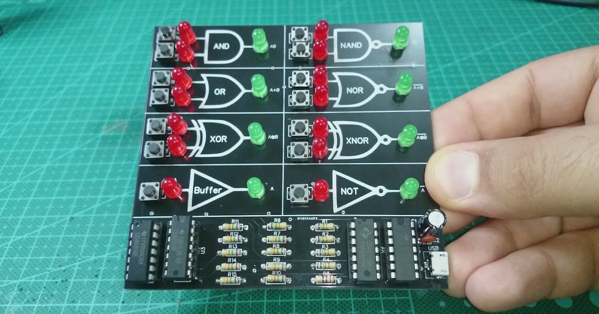 Educational Logic gate PCBWay.com ~ Simple Projects