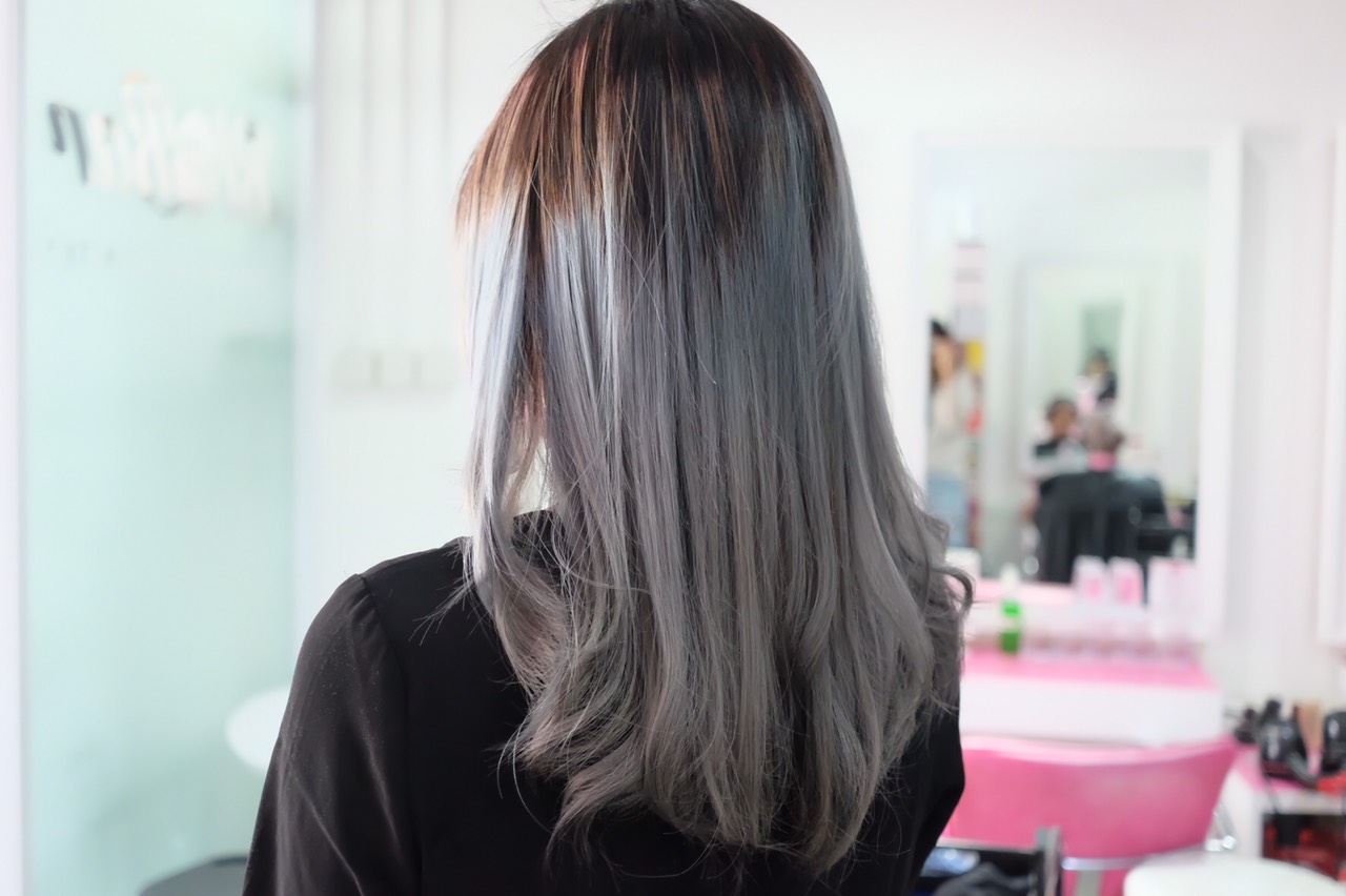 Grey Gloss Treatment at Blobar Hair Kemang stella julian