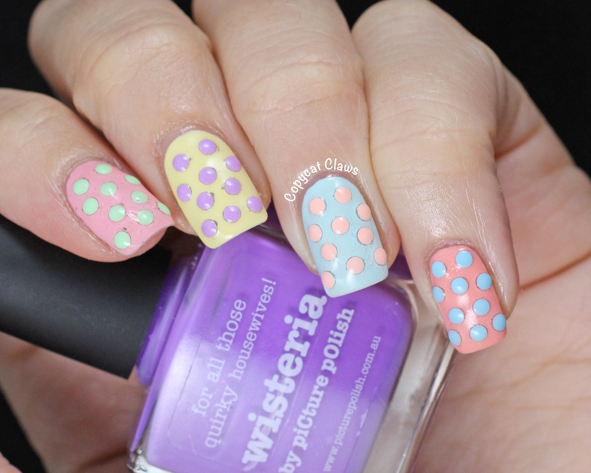 Copycat Claws: Easter Eggs with Born Pretty Pastel Studs