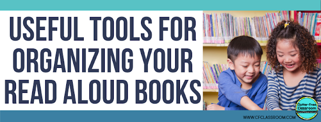 Grab tips and strategies for organizing and storing read aloud books including recommended organization tools. Learn how to track and catalog your read alouds too! Don’t forget to grab the free elementary reading resource that includes seasonal children’s book lists, reading logs, and reading challenges. Download it all here! #reading #classroomorganization #classroomorganizing Grab tips and strategies for organizing and storing read aloud books including recommended organization tools. Learn how to track and catalog your read alouds too! Don’t forget to grab the free elementary reading resource that includes seasonal children’s book lists, reading logs, and reading challenges. Download it all here! #reading #classroomorganization #classroomorganizing