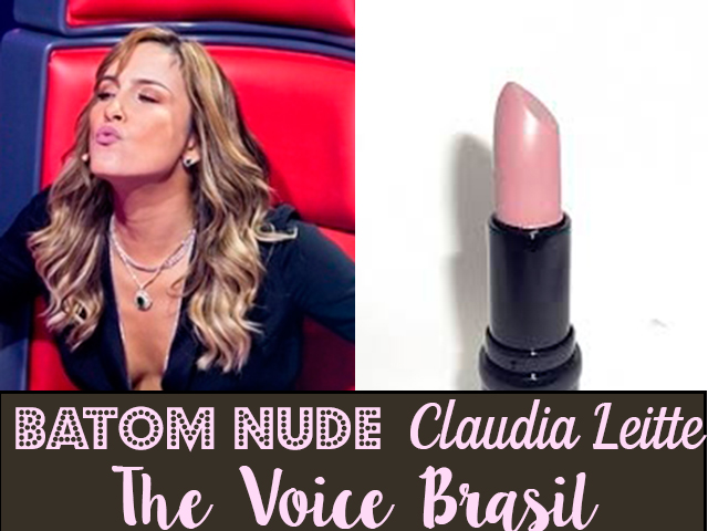 Descubra o batom nude de Claudia Leitte no programa The Voice Brasil (foto: Gshow/reprodução)