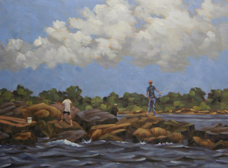 "On The Rocks" 18"x 20" oil on canvas $900 *SOLD*