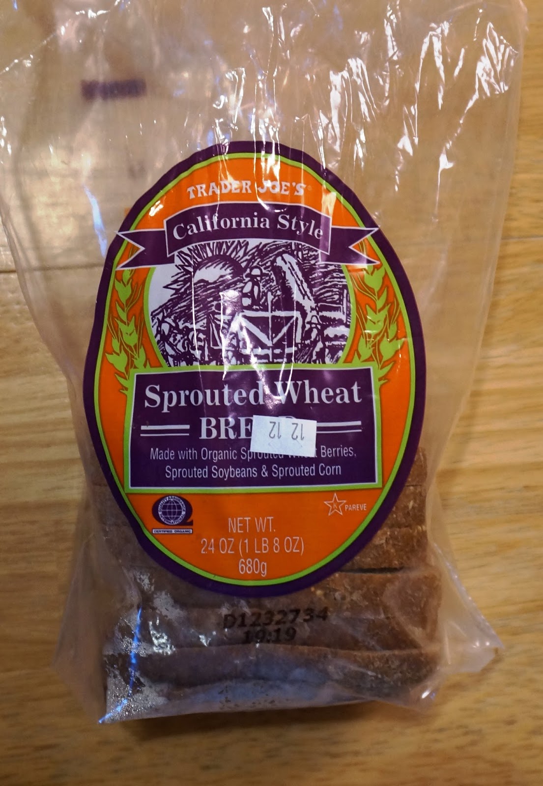 Exploring Trader Joe's Trader Joe's California Style Sprouted Wheat Bread