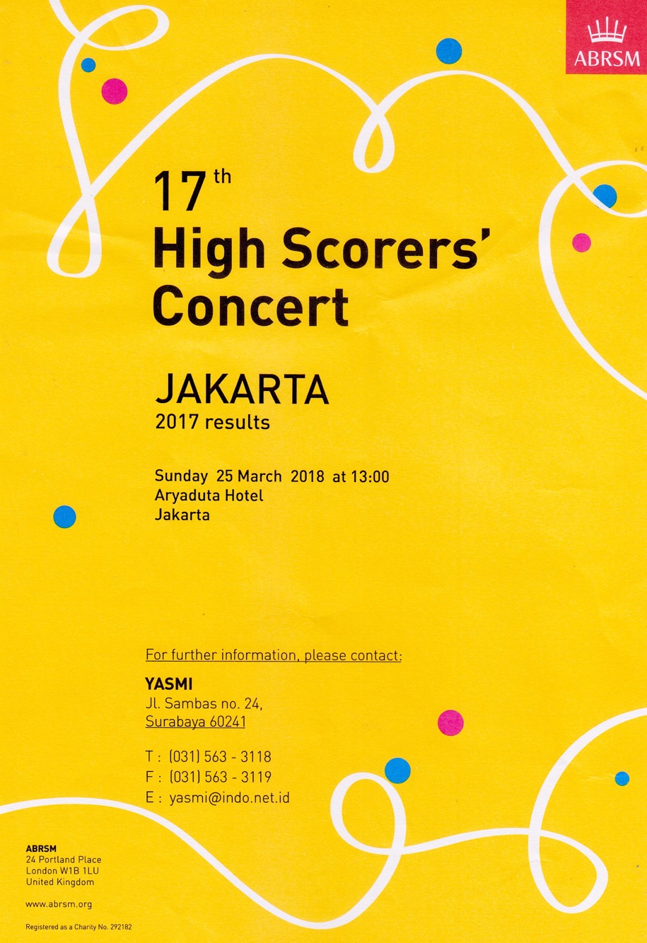 ABRSM 17th HIGH SCORERS' CONCERT