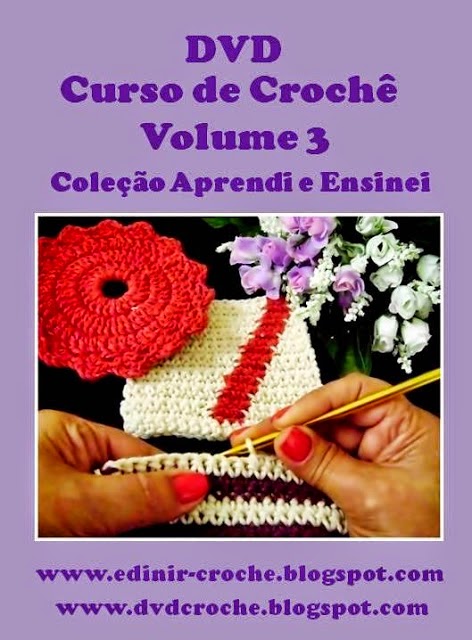 dvd curso de croche 3 volumes 81 video-aulas edinir-croche blog aprender croche frete gratis loja curso de croche
