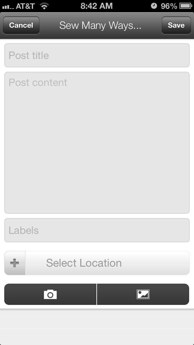 Sew Many Ways...: Blogging Tip...Blogging From Your Smart Phone