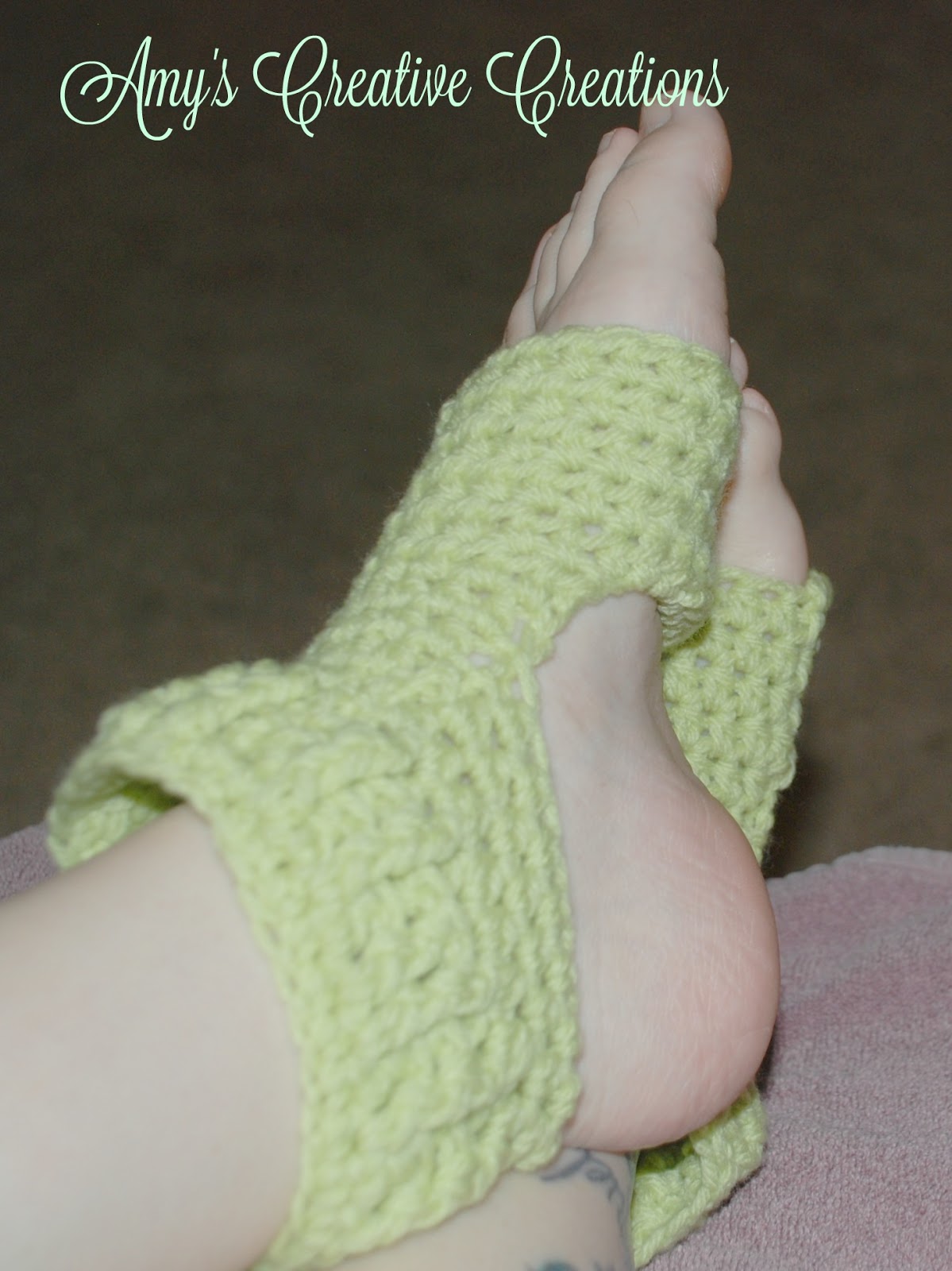 Amy's Crochet Creative Creations: How to Crochet Yoga Socks