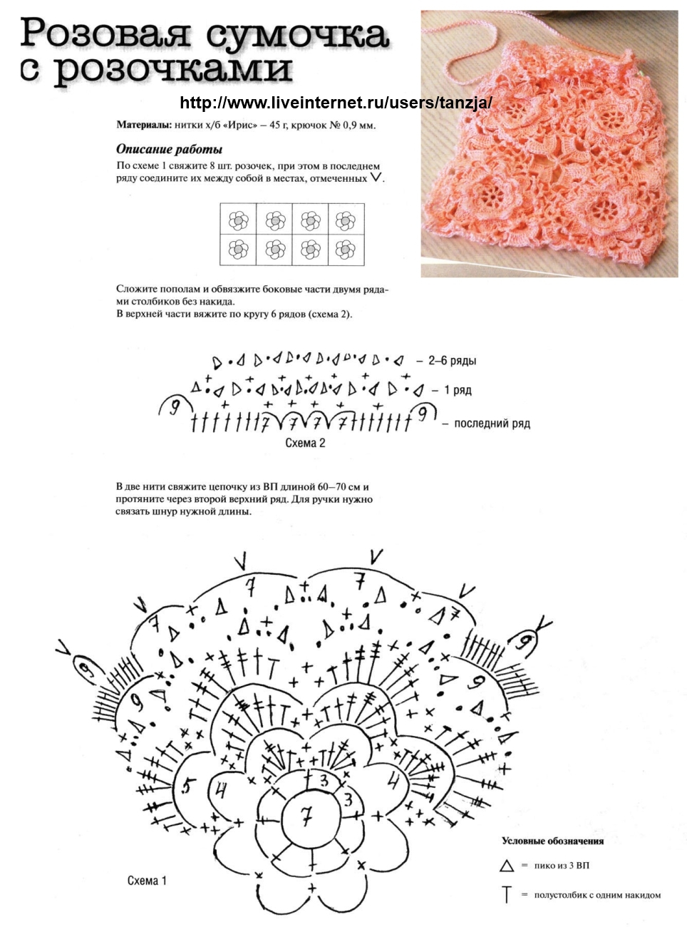 Ergahandmade Crochet bag (2) + Diagrams