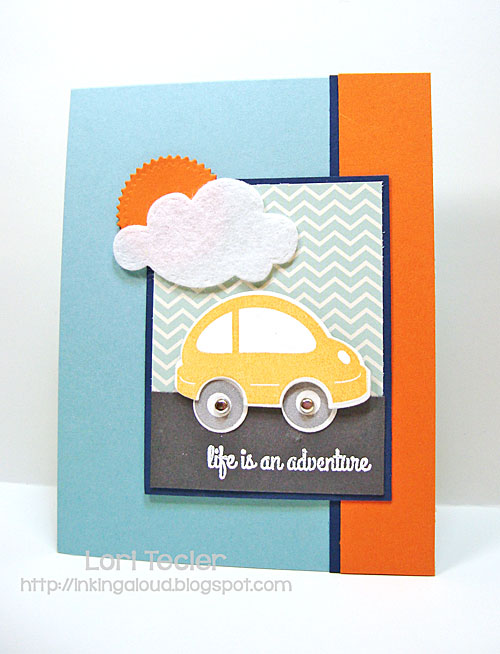 Life Is an Adventure card-designed by Lori Tecler-stamps from Reverse Confetti