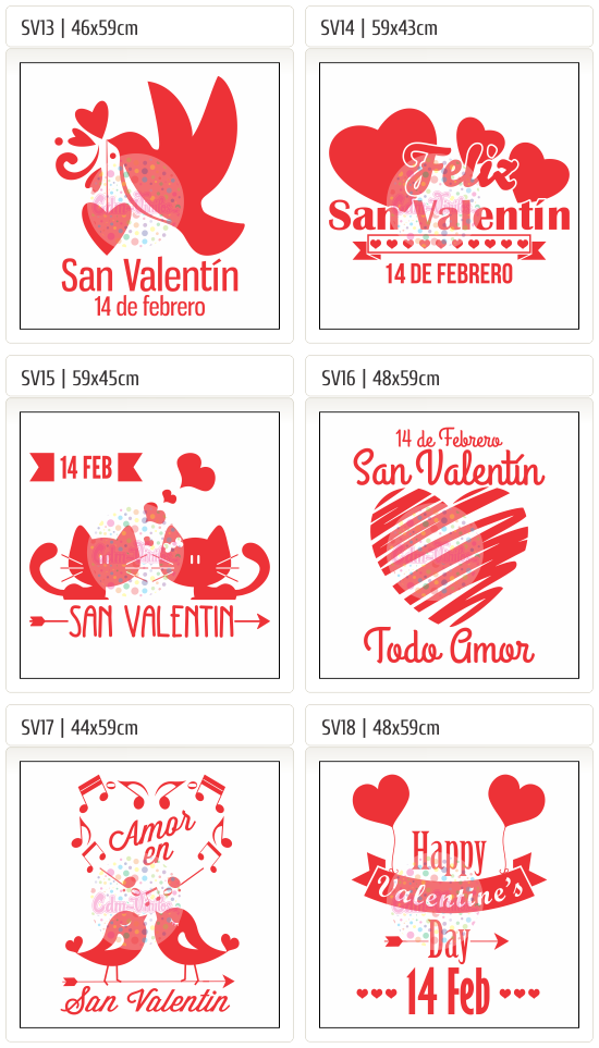 Vinilo Autoadhesivo, Carteles, San Valentin, Dia de los Enamorados, vidrieras, calcos, stickers, ploteos, liquidación, Sale, Rebajas
