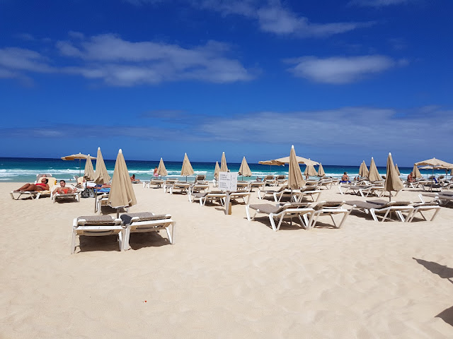 Grandes playas a Corralejo-Fuerteventura