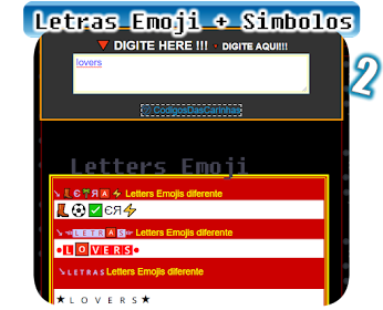 Letras EMOJI + ꧁Simbolosᨐꔣ🌈웃 유