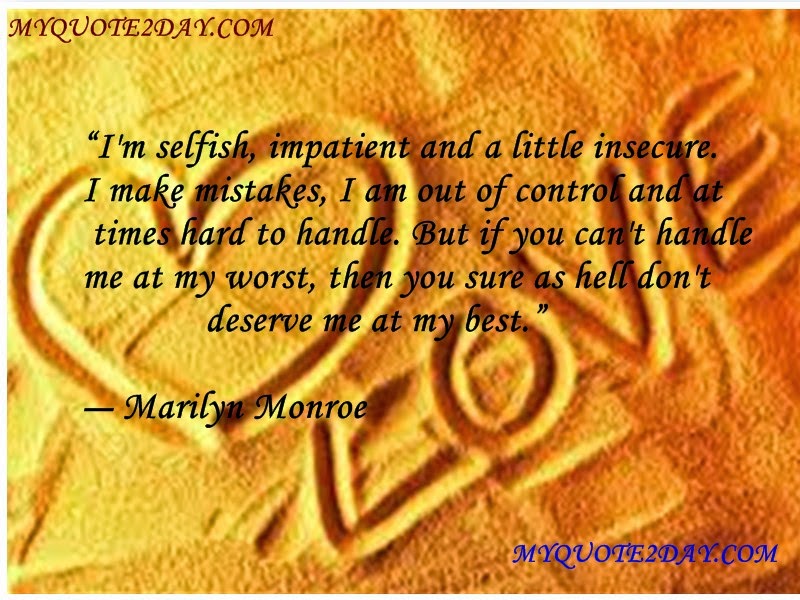 Top Love quote by Marilyn Monroe