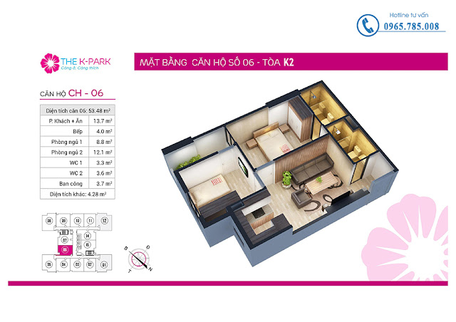 Thiết kế căn hộ 06 tòa k2 Thiết kế căn hộ 06 tòa k2